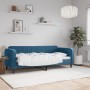 Blaues Samtschlafsofa 80x200 cm von vidaXL, Betten und Lattenroste - Ref: Foro24-354078, Preis: 182,61 €, Rabatt: %