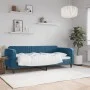 Sofá cama terciopelo azul 80x200 cm de vidaXL, Camas y somieres - Ref: Foro24-354078, Precio: 179,94 €, Descuento: %