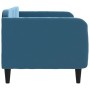 Blaues Samtschlafsofa 80x200 cm von vidaXL, Betten und Lattenroste - Ref: Foro24-354078, Preis: 182,61 €, Rabatt: %