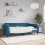 Sofá cama terciopelo azul 100x200 cm de vidaXL, Camas y somieres - Ref: Foro24-354092, Precio: 192,17 €, Descuento: %