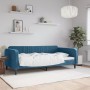 Sofá cama terciopelo azul 100x200 cm de vidaXL, Camas y somieres - Ref: Foro24-354092, Precio: 196,03 €, Descuento: %