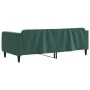 Sofá cama terciopelo verde oscuro 100x200 cm de vidaXL, Camas y somieres - Ref: Foro24-354095, Precio: 185,12 €, Descuento: %