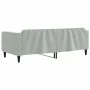 Light gray velvet sofa bed 90x190 cm by vidaXL, Beds and slatted bases - Ref: Foro24-354099, Price: 177,12 €, Discount: %