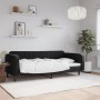 Black velvet sofa bed 90x190 cm by vidaXL, Beds and slatted bases - Ref: Foro24-354101, Price: 179,98 €, Discount: %