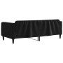 Black velvet sofa bed 90x190 cm by vidaXL, Beds and slatted bases - Ref: Foro24-354101, Price: 179,98 €, Discount: %