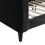 Black velvet sofa bed 90x190 cm by vidaXL, Beds and slatted bases - Ref: Foro24-354101, Price: 179,98 €, Discount: %