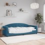 Blaues Samtschlafsofa 80x200 cm von vidaXL, Betten und Lattenroste - Ref: Foro24-354128, Preis: 180,42 €, Rabatt: %