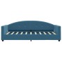 Blaues Samtschlafsofa 80x200 cm von vidaXL, Betten und Lattenroste - Ref: Foro24-354128, Preis: 180,42 €, Rabatt: %