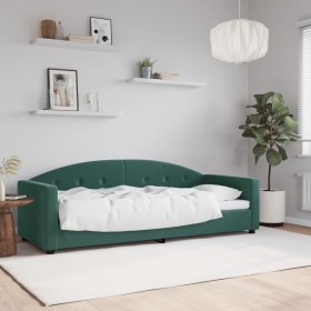 Dunkelgrünes Samtschlafsofa 80x200 cm von vidaXL, Betten und Lattenroste - Ref: Foro24-354131, Preis: 183,28 €, Rabatt: %