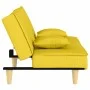 Hellgelbes Schlafsofa aus Stoff von vidaXL, Sofas - Ref: Foro24-351904, Preis: 258,93 €, Rabatt: %
