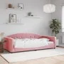 Sofá cama terciopelo rosa 100x200 cm de vidaXL, Camas y somieres - Ref: Foro24-354146, Precio: 194,79 €, Descuento: %