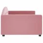 Sofá cama terciopelo rosa 100x200 cm de vidaXL, Camas y somieres - Ref: Foro24-354146, Precio: 194,79 €, Descuento: %