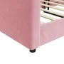 Sofá cama terciopelo rosa 100x200 cm de vidaXL, Camas y somieres - Ref: Foro24-354146, Precio: 194,79 €, Descuento: %