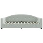 Light gray velvet sofa bed 90x190 cm by vidaXL, Beds and slatted bases - Ref: Foro24-354149, Price: 183,76 €, Discount: %