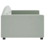 Light gray velvet sofa bed 90x190 cm by vidaXL, Beds and slatted bases - Ref: Foro24-354149, Price: 183,76 €, Discount: %