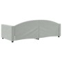 Light gray velvet sofa bed 90x190 cm by vidaXL, Beds and slatted bases - Ref: Foro24-354149, Price: 183,76 €, Discount: %