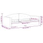 Light gray velvet sofa bed 90x190 cm by vidaXL, Beds and slatted bases - Ref: Foro24-354149, Price: 183,76 €, Discount: %