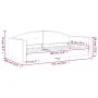 Black velvet sofa bed 90x190 cm by vidaXL, Beds and slatted bases - Ref: Foro24-354151, Price: 179,82 €, Discount: %