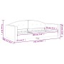 Schlafsofa aus schwarzem Samt, 90 x 190 cm von vidaXL, Betten und Lattenroste - Ref: Foro24-354151, Preis: 182,49 €, Rabatt: %