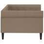 Cappuccino synthetic leather sofa bed 80x200 cm by vidaXL, Beds and slatted bases - Ref: Foro24-354225, Price: 206,08 €, Disc...