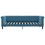 Blaues Samtschlafsofa 80x200 cm von vidaXL, Betten und Lattenroste - Ref: Foro24-354236, Preis: 185,92 €, Rabatt: %