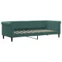 Sofá cama terciopelo verde oscuro 80x200 cm de vidaXL, Camas y somieres - Ref: Foro24-354239, Precio: 185,08 €, Descuento: %