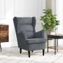 Sillón Gris oscuro 71 x 92 x 91 cm Terciopelo