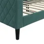 Sofá cama terciopelo verde oscuro 80x200 cm de vidaXL, Camas y somieres - Ref: Foro24-354239, Precio: 185,08 €, Descuento: %