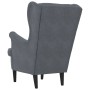 Sillón Gris oscuro 71 x 92 x 91 cm Terciopelo