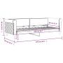 Dunkelgrünes Samtschlafsofa 80x200 cm von vidaXL, Betten und Lattenroste - Ref: Foro24-354239, Preis: 187,83 €, Rabatt: %