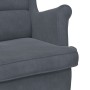 Sillón Gris oscuro 71 x 92 x 91 cm Terciopelo
