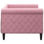 Pink velvet sofa bed 80x200 cm by vidaXL, Beds and slatted bases - Ref: Foro24-354240, Price: 185,92 €, Discount: %