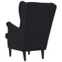 Sillón Negro 71 x 92 x 91 cm Terciopelo