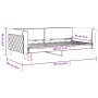 Sofá cama terciopelo negro 90x190 cm de vidaXL, Camas y somieres - Ref: Foro24-354259, Precio: 186,82 €