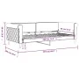Sofá cama terciopelo negro 90x190 cm de vidaXL, Camas y somieres - Ref: Foro24-354259, Precio: 182,18 €, Descuento: %