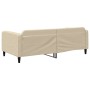 Sofá cama tela color crema 100x200 cm de vidaXL, Camas y somieres - Ref: Foro24-354042, Precio: 195,91 €, Descuento: %