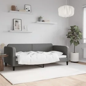 Dark gray fabric sofa bed 90x190 cm by vidaXL, Beds and slatted bases - Ref: Foro24-354044, Price: 182,08 €, Discount: %