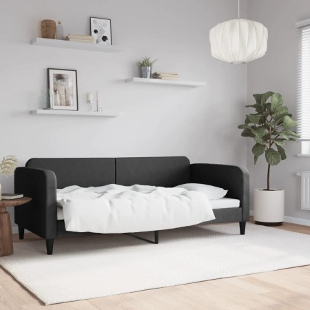 Schlafsofa aus schwarzem Stoff, 90 x 190 cm von vidaXL, Betten und Lattenroste - Ref: Foro24-354045, Preis: 181,04 €, Rabatt: %