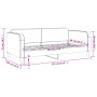 Schlafsofa aus schwarzem Stoff, 90 x 190 cm von vidaXL, Betten und Lattenroste - Ref: Foro24-354045, Preis: 181,04 €, Rabatt: %
