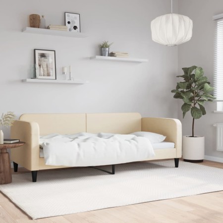 Schlafsofa aus cremefarbenem Stoff, 80 x 200 cm von vidaXL, Betten und Lattenroste - Ref: Foro24-354032, Preis: 181,39 €, Rab...