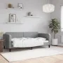 Sofá cama tela gris claro 90x190 cm de vidaXL, Camas y somieres - Ref: Foro24-354043, Precio: 185,24 €, Descuento: %