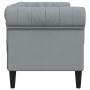 Sofá Chesterfield Otro Gris claro 182.5 x 74.5 x 74.5 cm tela
