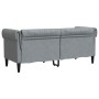Sofá Chesterfield Otro Gris claro 182.5 x 74.5 x 74.5 cm tela