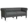 Sofá Chesterfield Otro Gris oscuro 182.5 x 74.5 x 74.5 cm tela