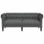Sofá Chesterfield Otro Gris oscuro 182.5 x 74.5 x 74.5 cm tela