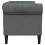 Sofá Chesterfield Otro Gris oscuro 182.5 x 74.5 x 74.5 cm tela