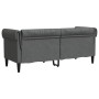 Sofá Chesterfield Otro Gris oscuro 182.5 x 74.5 x 74.5 cm tela