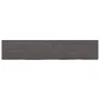 Encimera de baño madera tratada marrón oscuro 200x40x(2-6) cm de vidaXL, Encimeras - Ref: Foro24-3156268, Precio: 133,50 €, D...