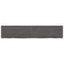 Encimera de baño madera tratada marrón oscuro 200x40x(2-6) cm de vidaXL, Encimeras - Ref: Foro24-3156268, Precio: 135,22 €, D...