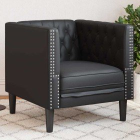 Silla de Sofá Chesterfield Argyle Negro 71 x 74.5 x 70.5 cm Silla de Sofá Chesterfield Argyle Negro 71 x 74.5 x 70.5 cm
